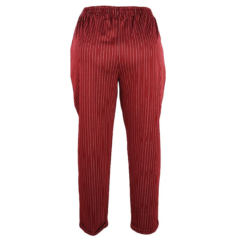 REDTAG Burgundy Casual Trousers for Women