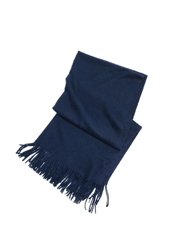 Cashmere Scarf | Cream, Navy, Burgundy