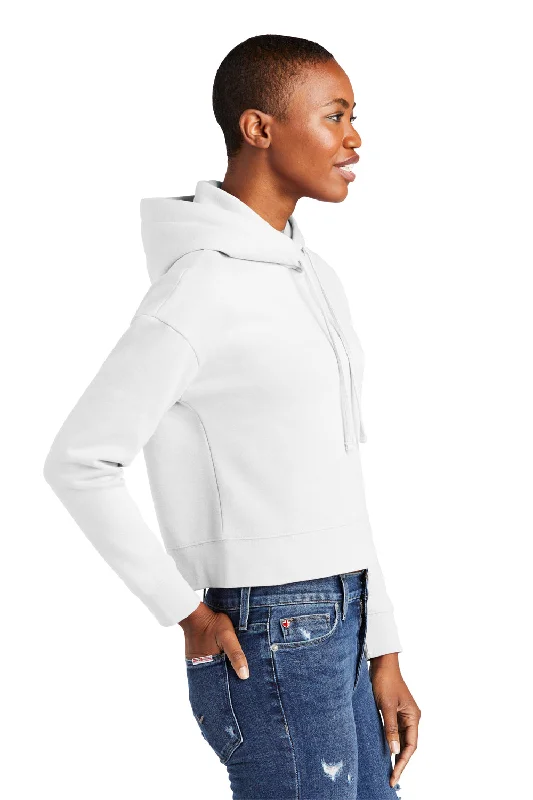 District Womens V.I.T. Fleece Hooded Sweatshirt Hoodie - White