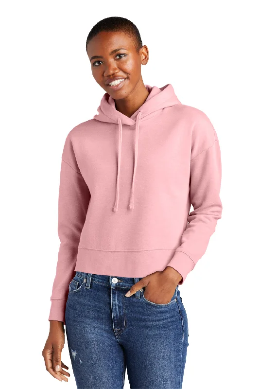 District Womens V.I.T. Fleece Hooded Sweatshirt Hoodie - Wisteria Pink