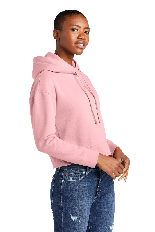 District Womens V.I.T. Fleece Hooded Sweatshirt Hoodie - Wisteria Pink