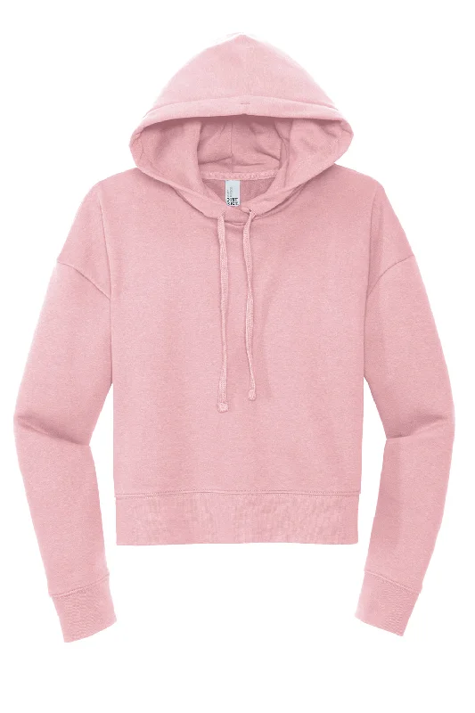 District Womens V.I.T. Fleece Hooded Sweatshirt Hoodie - Wisteria Pink