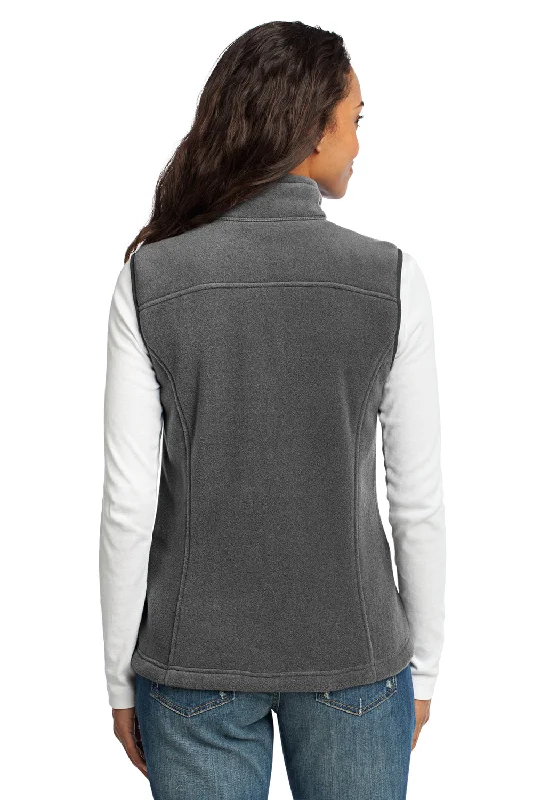 Eddie Bauer Womens Full Zip Fleece Vest - Steel Grey