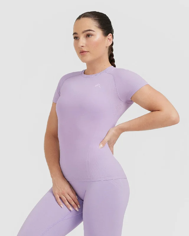 Go To Seamless Fitted Top | Wisteria Purple