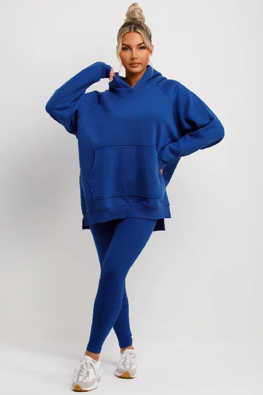 Hoodie And Leggings Set Royal Blue