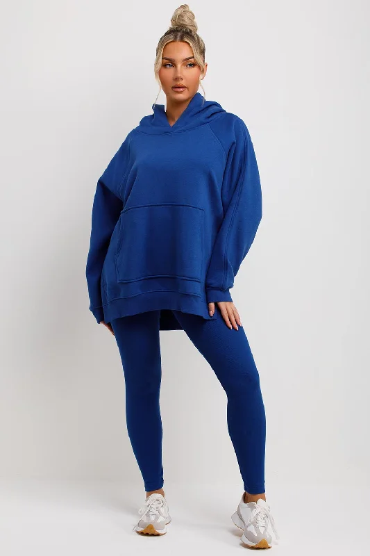 Hoodie And Leggings Set Royal Blue