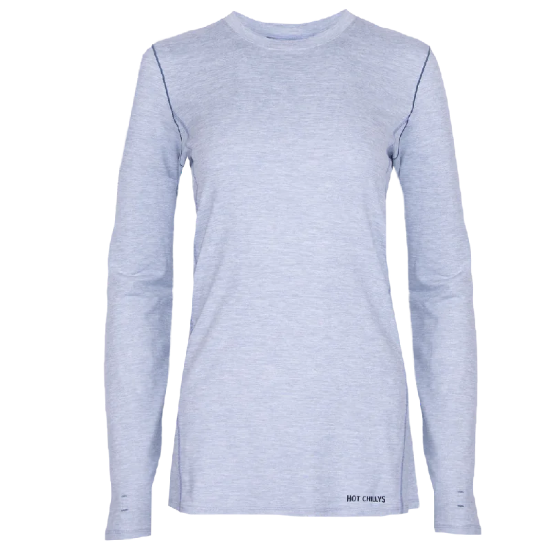 Hot Chillys Women Clima-Tek Crew Midweight Relaxed Fit Base Layer