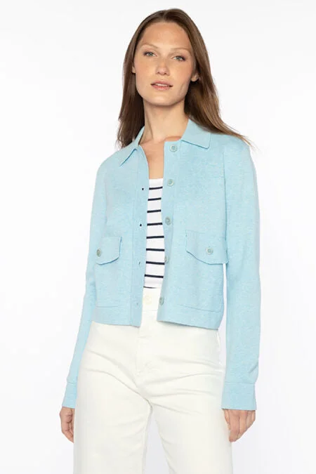 Kinross Cashmere Crop Shacket