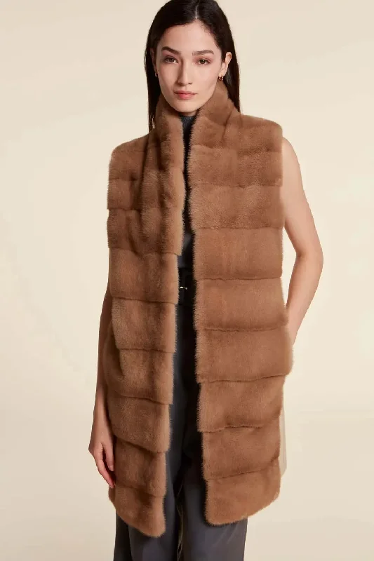 Mink vest for ladies