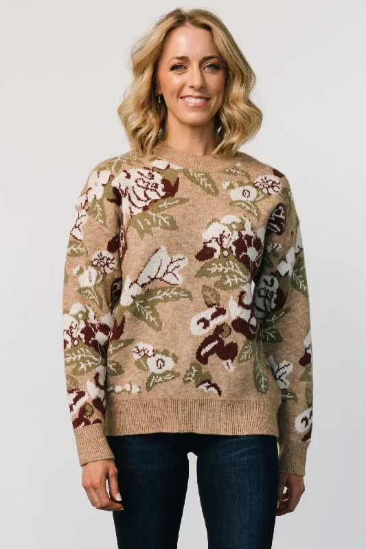 Munich Sweater | Taupe Multi