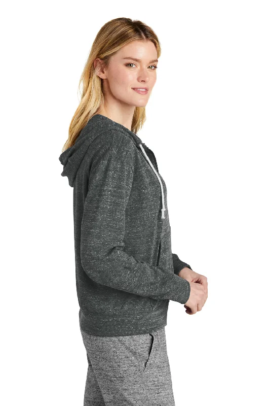 Nike Womens Gym Vintage Full Zip Hooded Sweatshirt Hoodie - Team Anthracite Grey