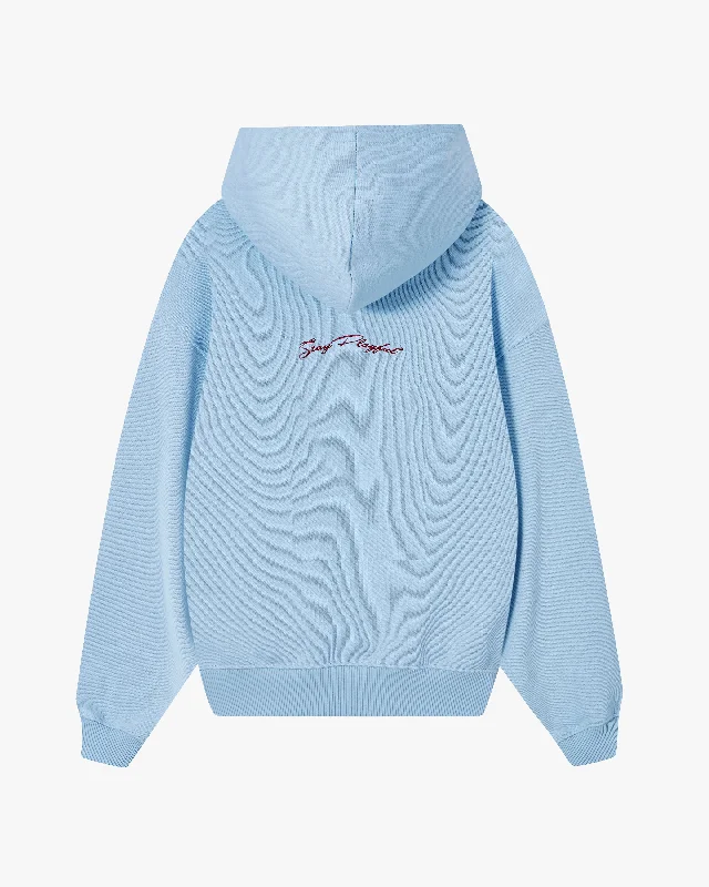 PLAYBOY VARSITY HOOD BABY BLUE