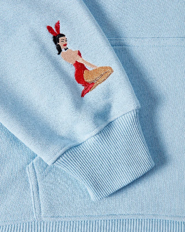 PLAYBOY VARSITY HOOD BABY BLUE