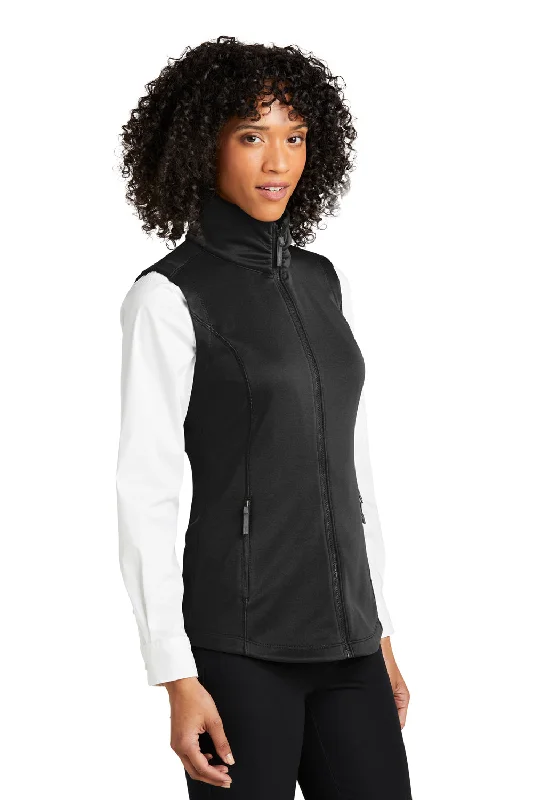 Port Authority Womens Collective Smooth Fleece Full Zip Vest - Deep Black