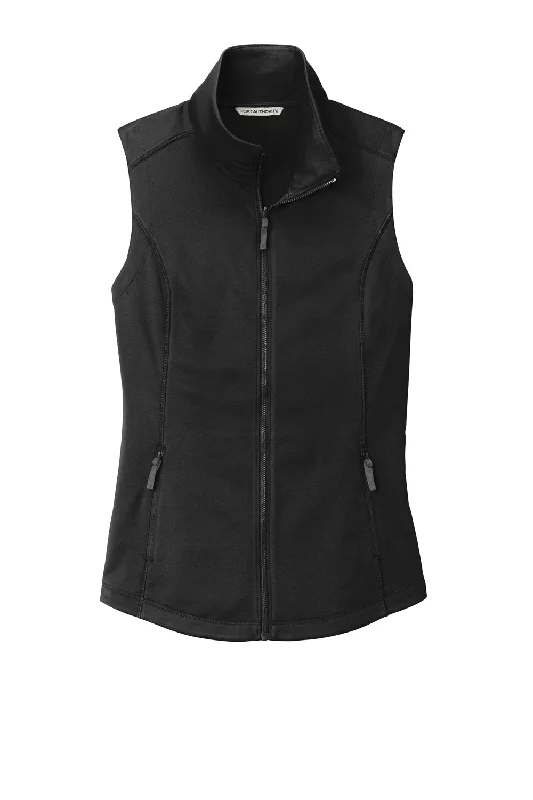 Port Authority Womens Collective Smooth Fleece Full Zip Vest - Deep Black