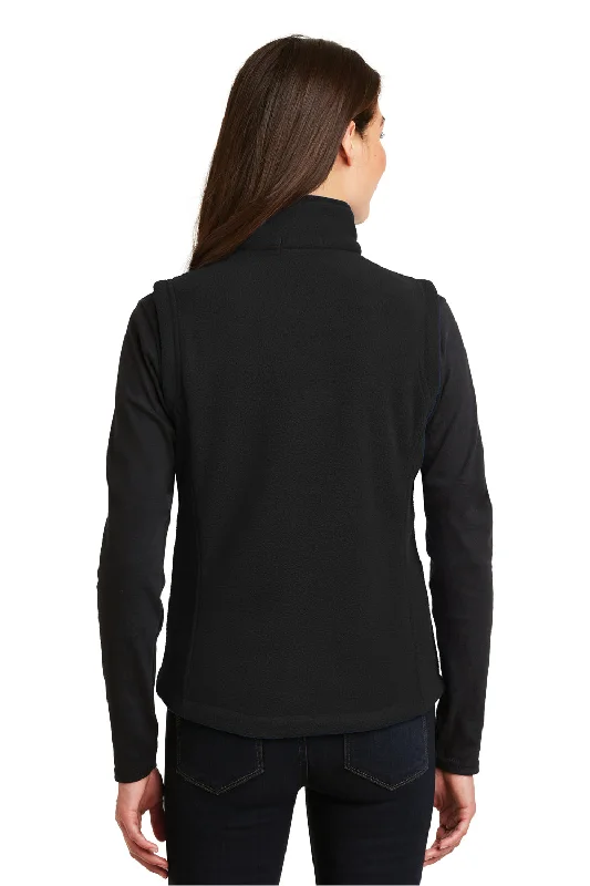 Port Authority Womens Full Zip Fleece Vest - Black