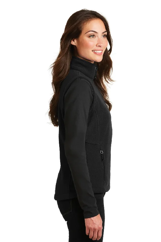 Port Authority Womens Full Zip Fleece Vest - Black