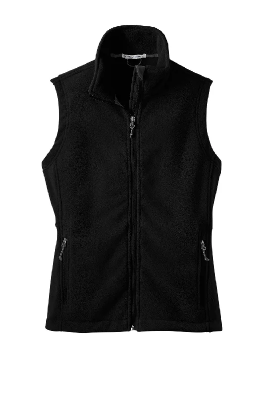 Port Authority Womens Full Zip Fleece Vest - Black