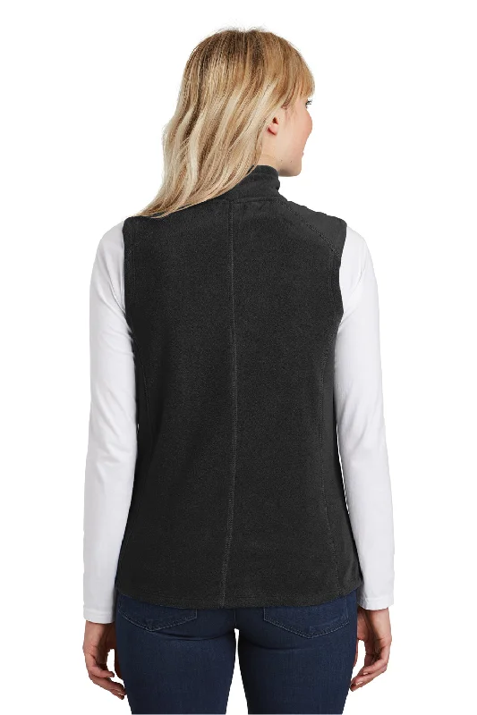 Port Authority Womens Pill Resistant Microfleece Full Zip Vest - Black