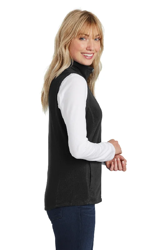 Port Authority Womens Pill Resistant Microfleece Full Zip Vest - Black