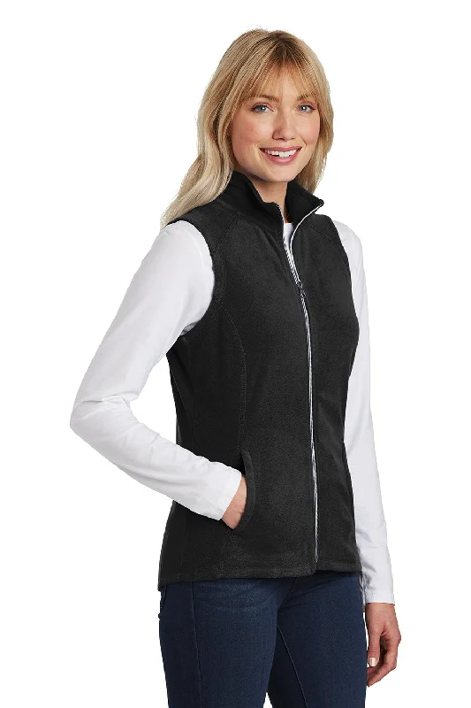 Port Authority Womens Pill Resistant Microfleece Full Zip Vest - Black