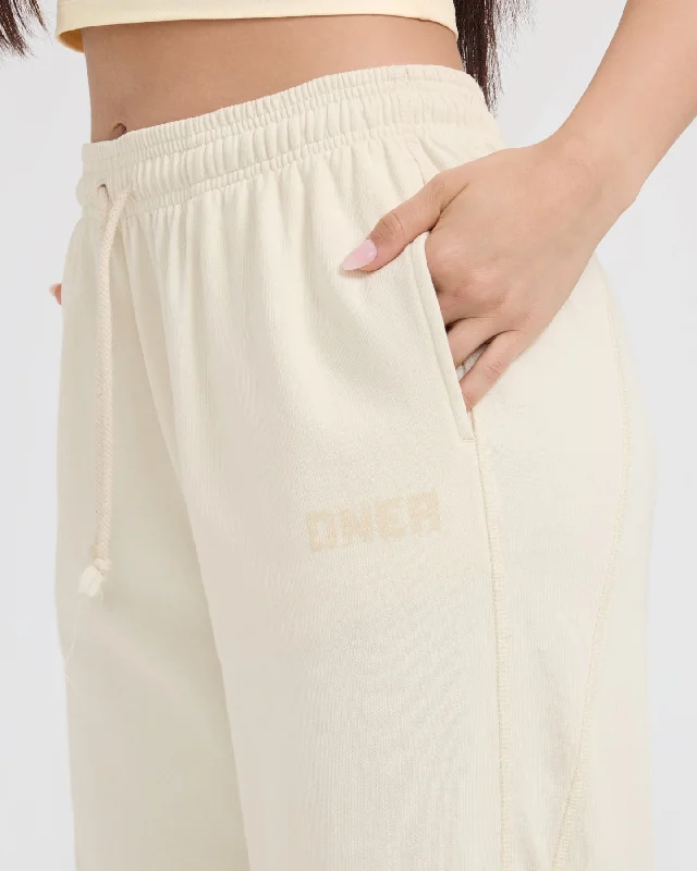 Raw Lounge Wide Leg Joggers | Off White