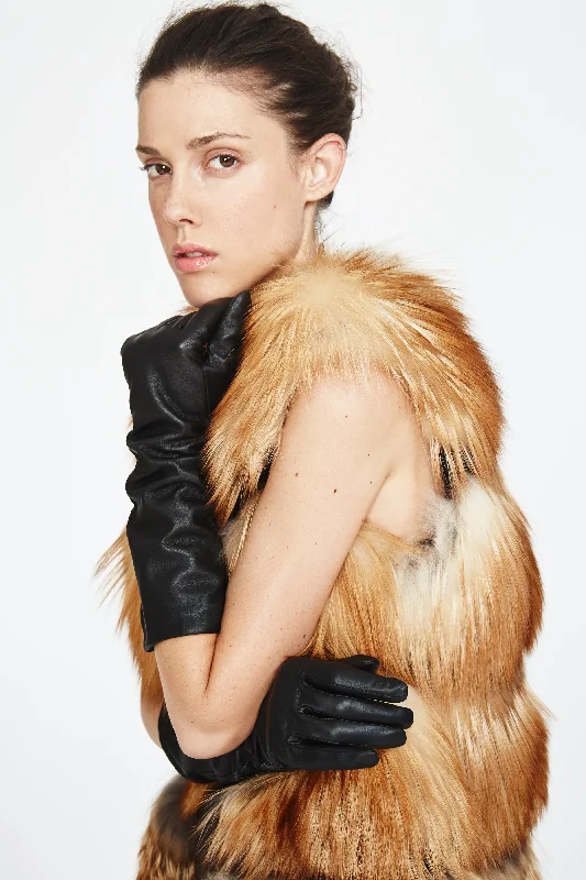 Samara Gold Fox Fur Mesh Vest