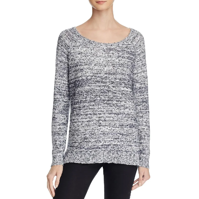 Soft Joie Womens Speckled Long Sleeves Sweater