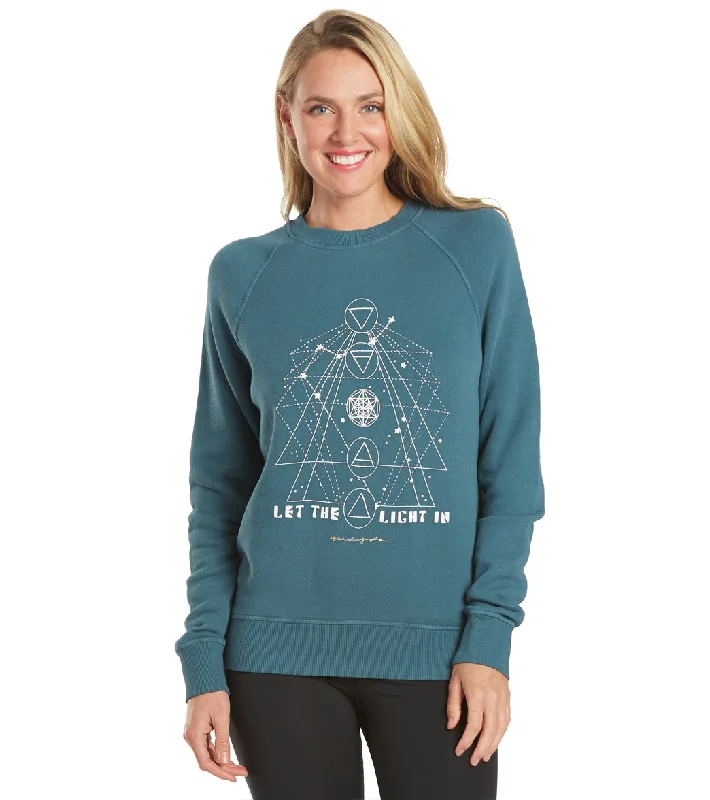 Spiritual Gangster Light Old School Terry Pullover Lagoon