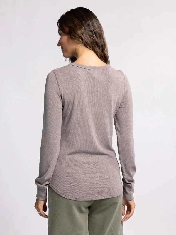 Stacy Top in Driftwood Heather