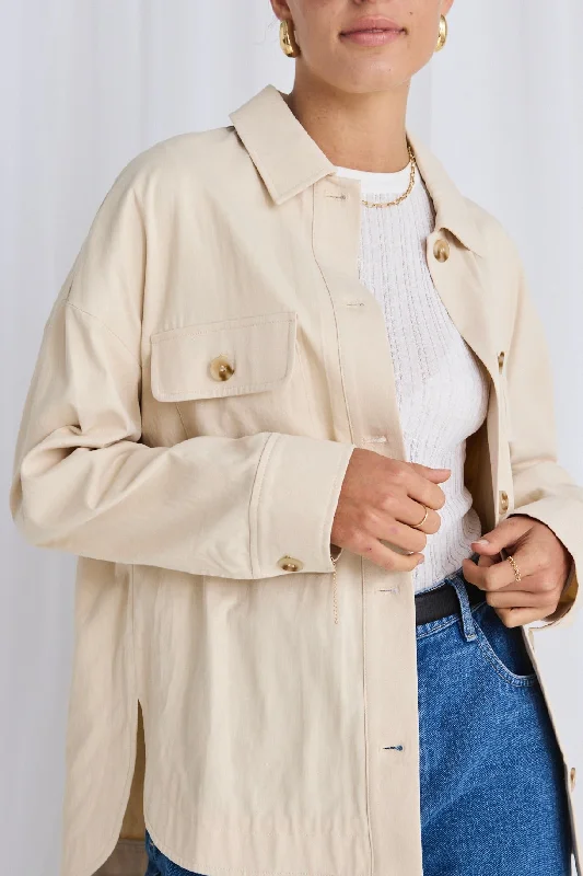 Tatum Almond Oversized Shacket