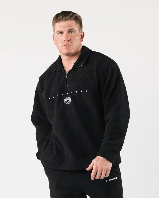 King Quarter Zip - Black