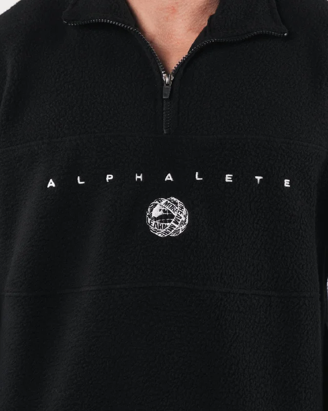 King Quarter Zip - Black