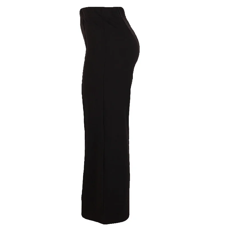 REDTAG Black Wide Leg Trousers for Women