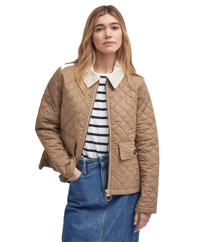 Leia Quilted Jacket - Brown