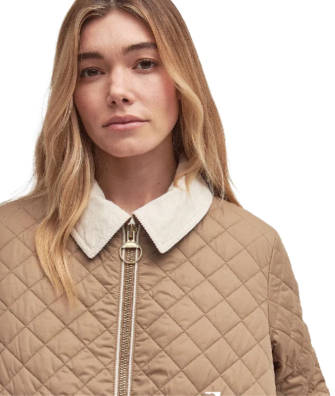 Leia Quilted Jacket - Brown