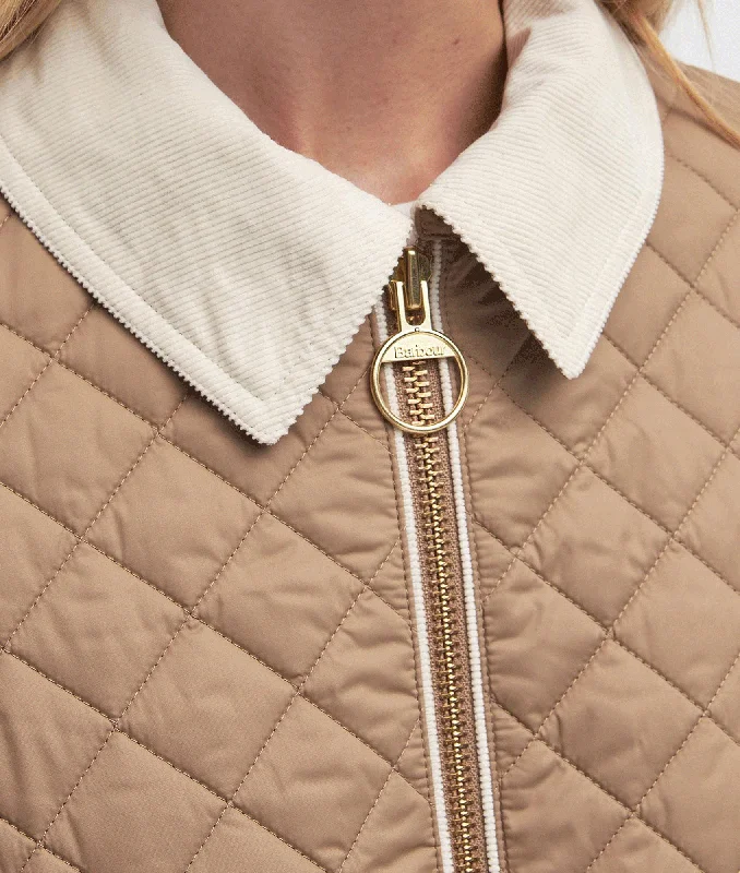 Leia Quilted Jacket - Brown