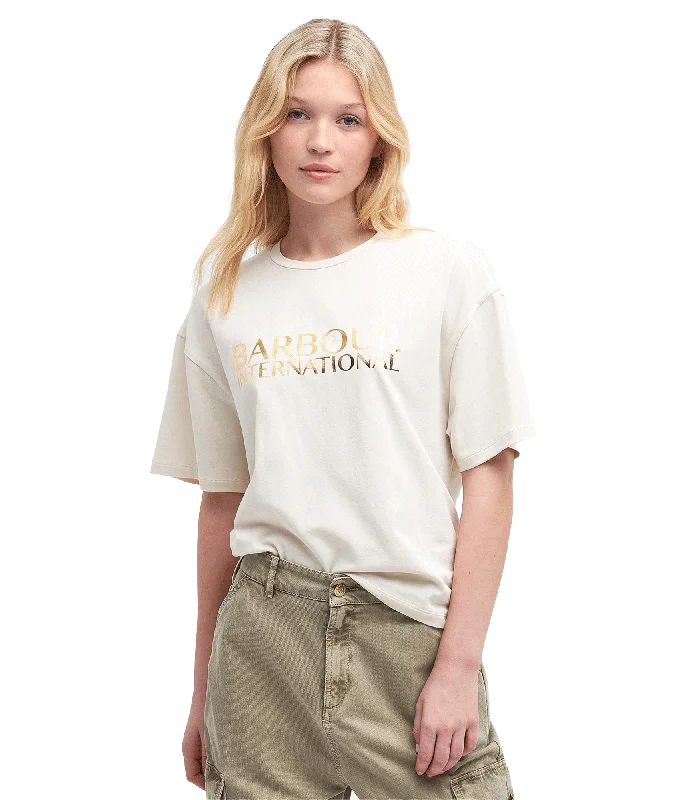 Carla Logo T-Shirt - Cream