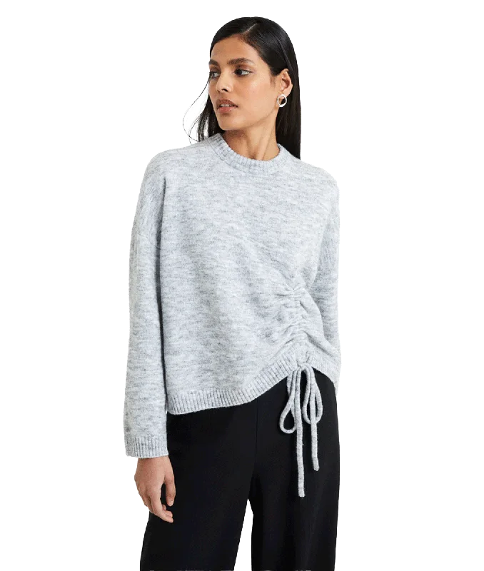 Kezia Gathered Jumper - Grey