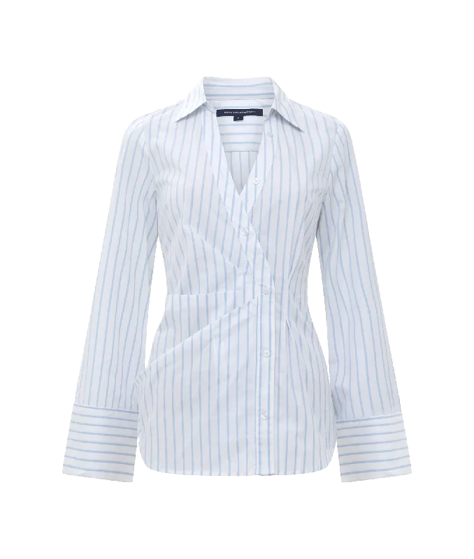 Isabelle Asymmetric Shirt - White