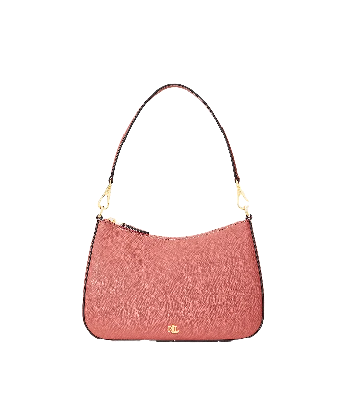 Crosshatch Leather Medium Danni Bag - Pink