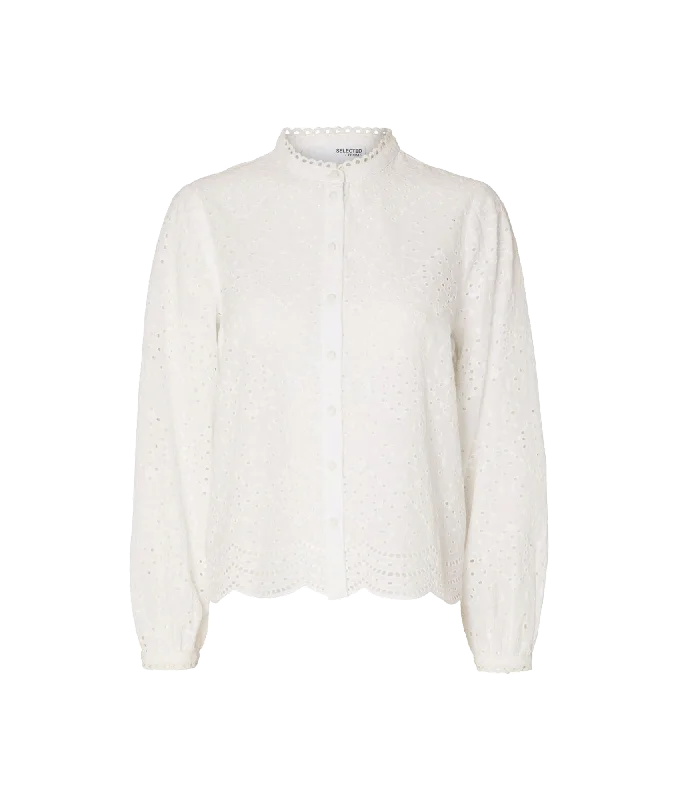 Broderie Anglaise Shirt - White