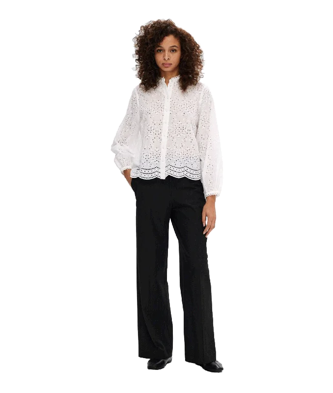 Broderie Anglaise Shirt - White