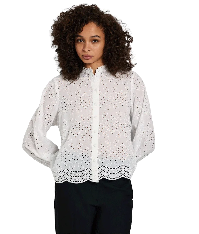 Broderie Anglaise Shirt - White