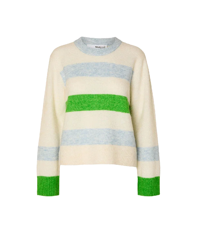 Striped Pullover - Cream