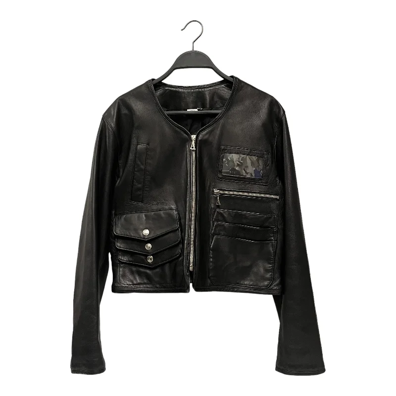 Anne Klein/Leather Jkt/S/Leather/BLK/