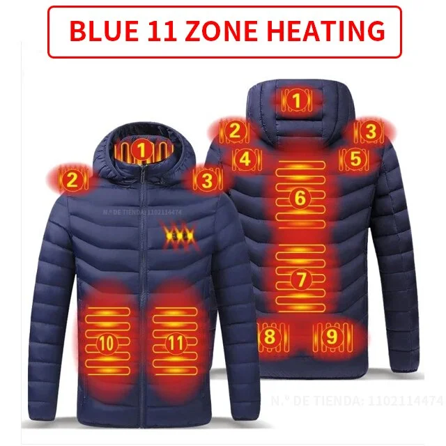 11Areas heated Blue / M