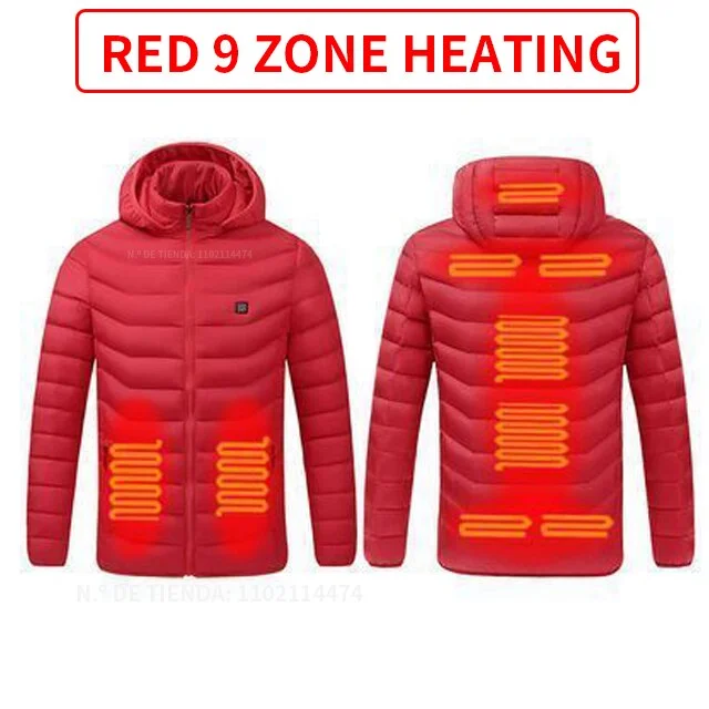 9 Areas heated Red / M