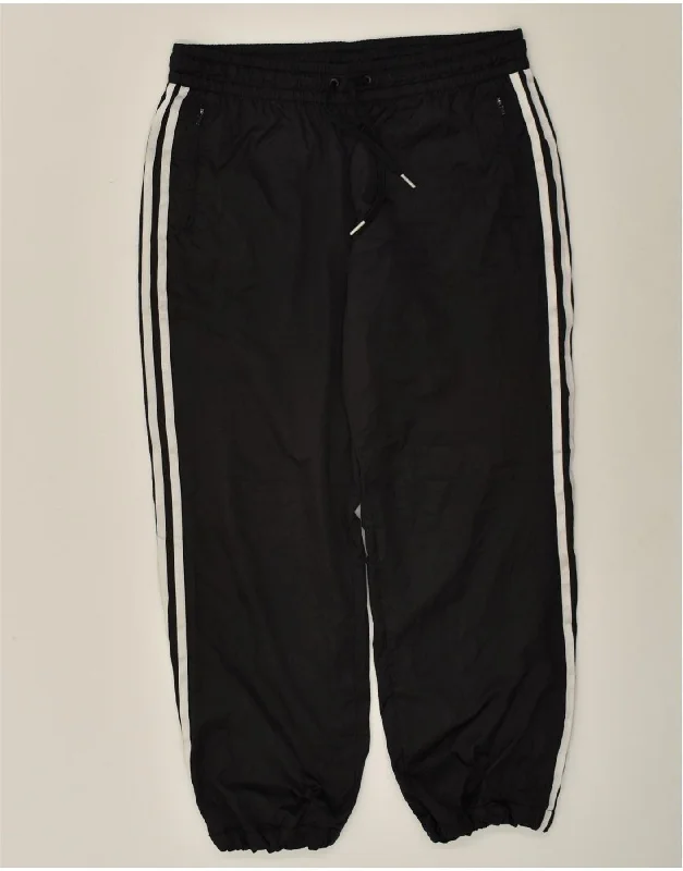 ADIDAS Womens Climalite Tracksuit Trousers Joggers UK 14 Large Black