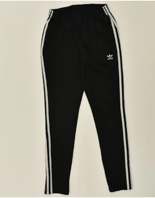 ADIDAS Womens Tracksuit Trousers UK 8 Small  Black Polyester